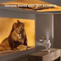 جهاز عرض محمول بروجكتر Yaber T1 Pro مع قاعدة مدمجة...