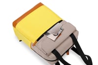 حقيبة ظهر كينجسون اصفر وبيج