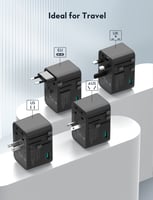 فيش سفر راف باور متعدد المداخل بقوة 100 واط بثلاث...