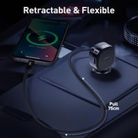 شاحن سيارة JODA CarFlex بقوة 60 واط مع سلك تايب سي...