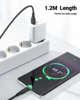 سلك AceFast تايب سي الى يو اس بي بطول 1.2 متر - اس...