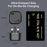 شاحن جداري JODA فولت بود بقوة 45 واط بمنفذين تايب...