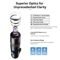 عدسة تلسكوب أبيكسل HD 30X مع حامل ثلاثي القوائم قا...