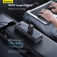 توصيلة سيارة بيسوس بقوة 150 واط و220 فولت بمنفذ تا...