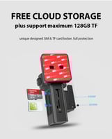 كاميرا سيارة داش كام Jimi امامية وداخلية 4G بخاصية...