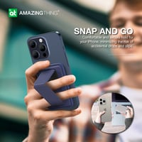 محفظة وستاند ومسكة AmazingThing ماج سيف للجوال - ا...