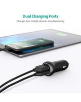 شاحن سيارة راف باور بمنفذين iSmart وبقوة 17 واط