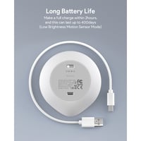 أوكي مصباح مضئ مع حساس حركة قابل للشحن- أبيض