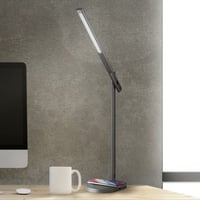 إضاءة ليد مكتبية مع شاحن لاسلكي 5 واط من موماكس -...