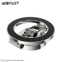 ستاند جوال AceFast D20 قابل للطي في السيارة - فضي