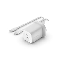 شاحن جداري بيلكن بقوة 65 واط بمنفذين تايب سي + سلك...