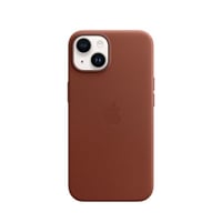 ابل كفر ماج سيف ايفون 14 جلد بني