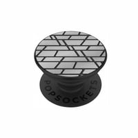 مسكة جوال بوب سوكيت فضي مخطط