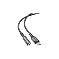 وصلة AceFast تايب سي الى AUX - اسود