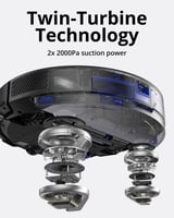 المكنسة الذكية يوفي اكس 8 هايبرد بتقنية الليزر 2 ف...