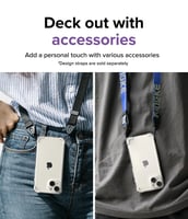 كفر رينكي فيوجن بمبر ايفون 14 بلس بنفسجي شفاف