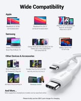 سلك AceFast تايب سي الى تايب سي بطول 1.2 متر - ابي...