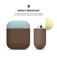 elago cases لسماعات ابل البلوتوث - بني غامق و سماو...