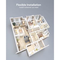 أوكي مصباح مضئ مع حساس حركة قابل للشحن- أبيض