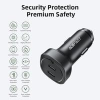 شاحن سيارة ا AceFast B2 بقوة 72 واط منفذين تايب سي...