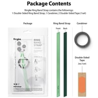 مشبك حزام رينكي مع خاتم للجوال تيكيت اصفر