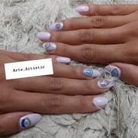 Blue Nails’ art sticker 002