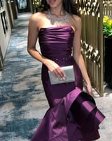 فستان سهرة ملكي بلون بنفسجي فاخر