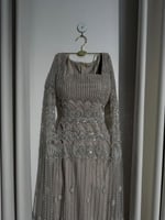 فستان سهرة ملكي مرصع بالكريستال الفاخر