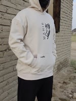 بلوفر شتوي فرو اوفر سايز ( حليبي )