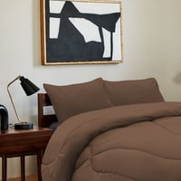 Plain micro-034 ديزاير لحاف سادة 4 قطع كاكي نفرين