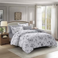 Rosemary-020 مفرش ديزاير روزماري رمادي نفر ونص 4 ق...