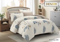 Rosemary-026 مفرش ديزاير روزماري بني فاتح نفر ونص...