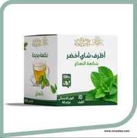 أظرف شاي أخضر بالنعناع