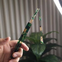 سبحة القلم اخضر عسلي فاتوران تمليكه