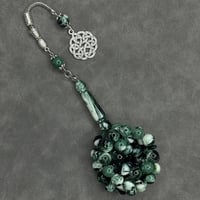 سبحه بكلايت اخضر مموج مع كركوشه