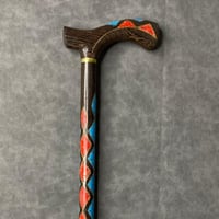 عصا عكاز من خشب بنجي طبيعي