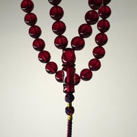 سبحة زعفراني لون دم الغزال