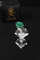 خاتم ملكي اخضر فضه