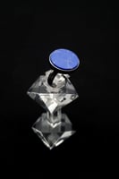 خاتم ملكي فضه ازرق شجري مدور