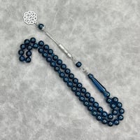 سبحه بكلايت اكوامارين شفاف مع كركوشة