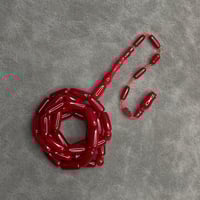 مسباح فاتوران صنوبري أحمر برغندي