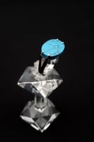 خاتم ملكي فضه فيروز غامق