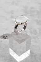 خاتم فضه ملكي بيضاوي