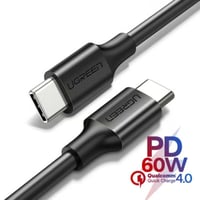 كيبل شاحن يوجرين تايب سي جهتين بطول 1 متر بقوة 60...