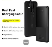 بطارية بيسوس سعة 10000 مللي امبير وبقوة 22.5 واط