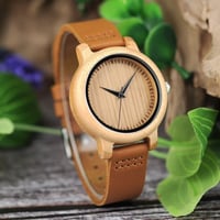 بوبو بيرد ساعة يد خشبية لون بني