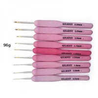 مجموعة سنارات وردية قياسات صغيرة 9 سنارات