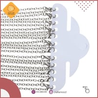 سلسلة رقبة معدن فضي B53084