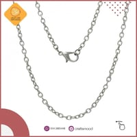 سلسلة رقبة معدن فضي B53084