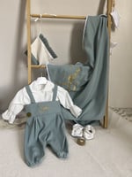 طقم استقبال مواليد تطريز